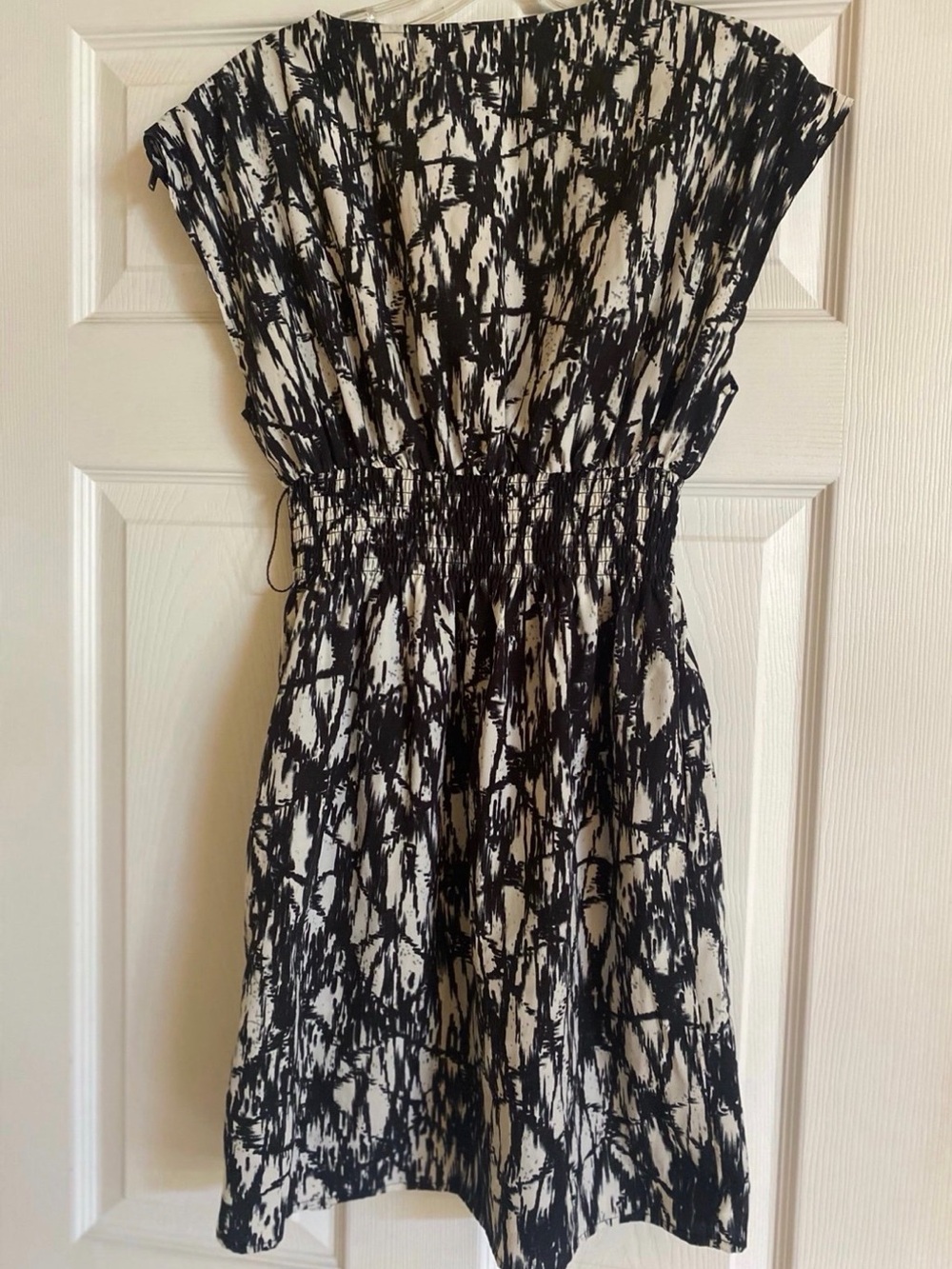 Guess Black and White Strapless Printed Dress - Picture 8 of 10